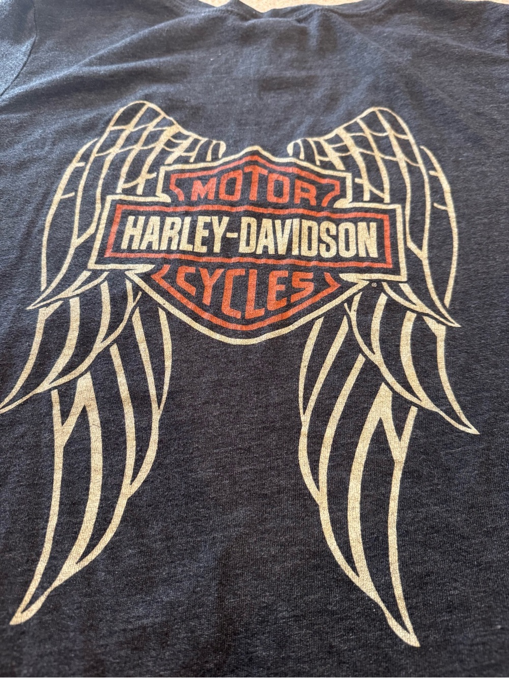 Size 2X Harley Davidson, short sleeve, V-neck T-shirt. Yuma, Arizona.